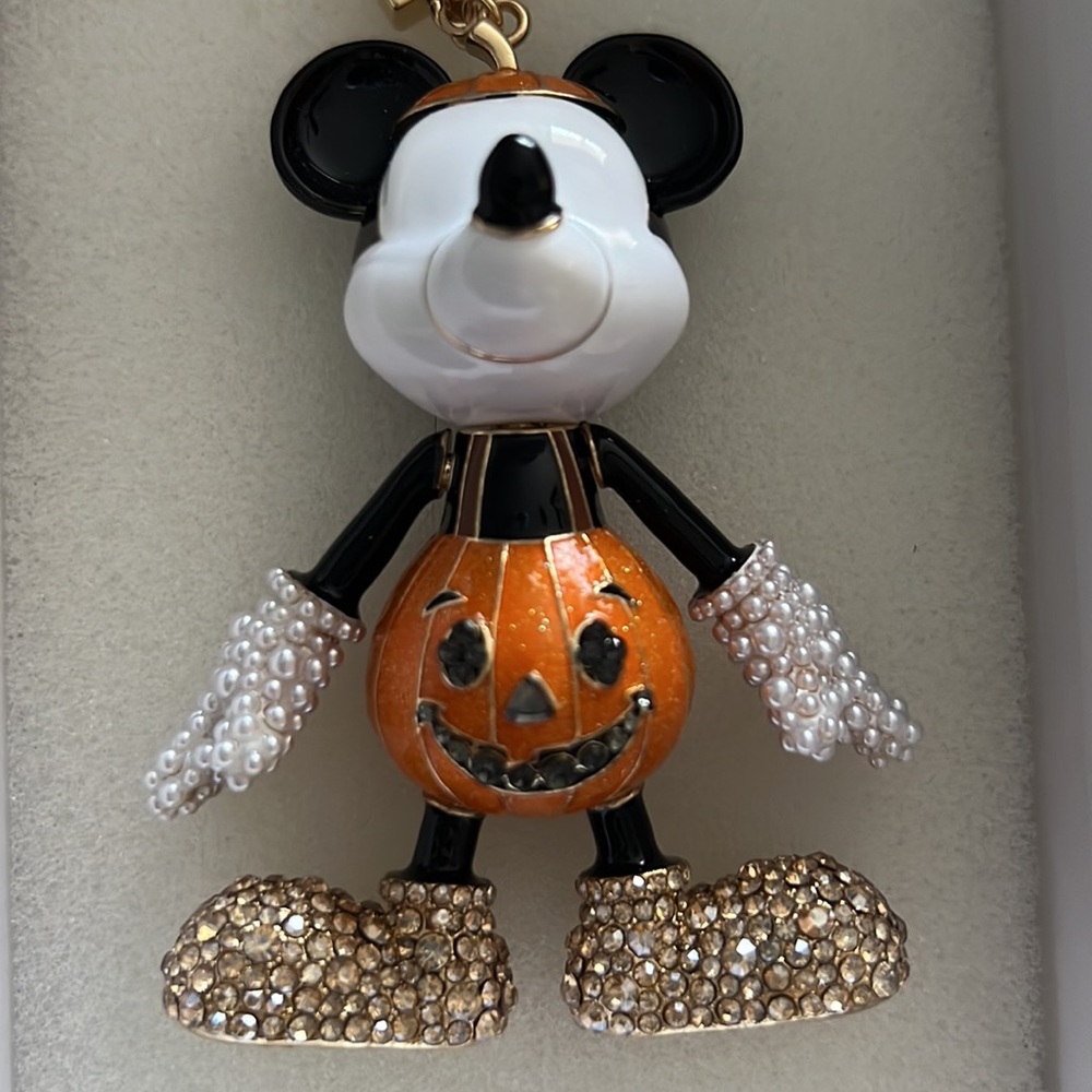 Baublebar Pumpkin Mickey Bag Charm